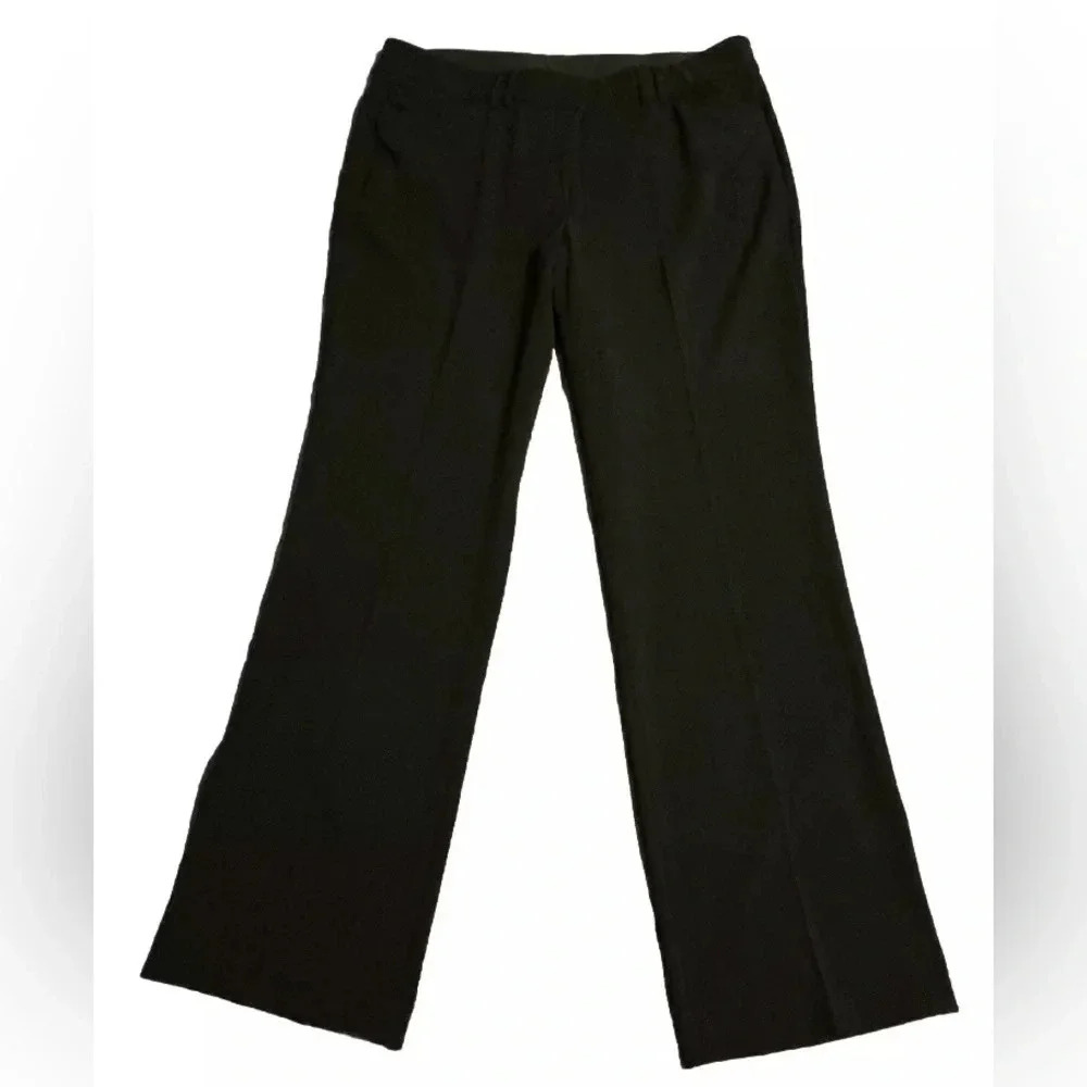Lane Bryant Long Straight Leg Black Dress Pants Career Trousers Womens Size 18